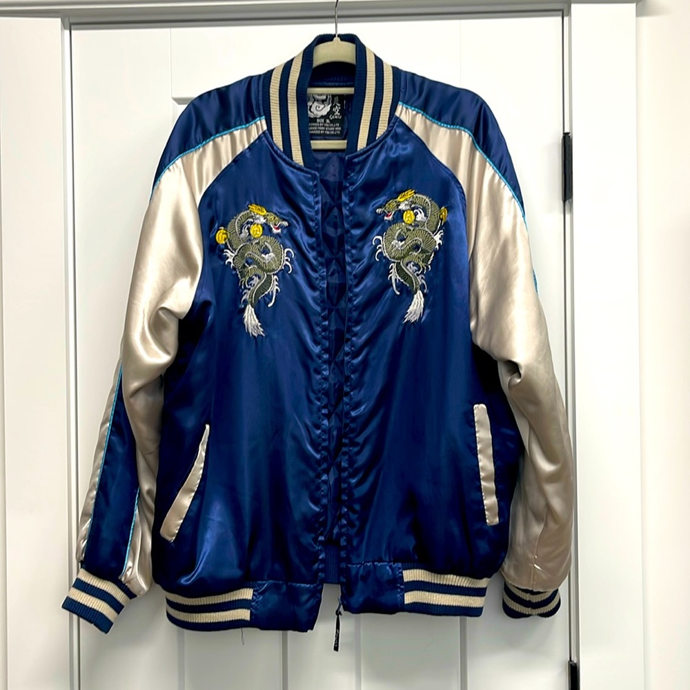 Vintage Japanese embroidered bomber jacket